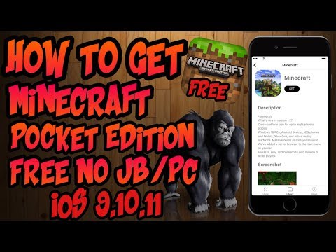 How To Get Minecraft Pocket Edition Free  (No Jailbreak/PC) iOS ,,