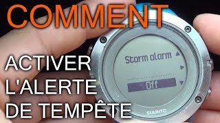 Comment activer la fonction alarme orage sur les montre Suunto Ambit? screenshot 5
