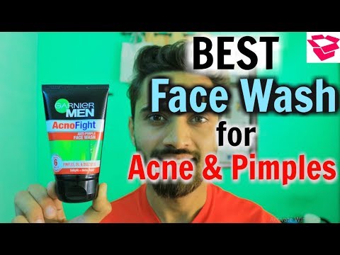 Best face wash for acne and oily skin for men | Garnier men acno fight face wash review