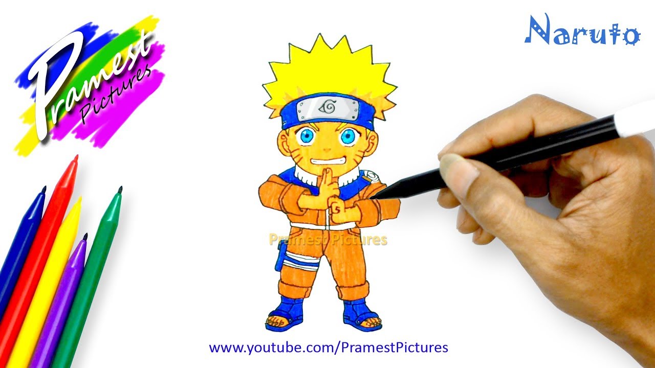 Naruto Cara Menggambar Dan Mewarnai Gambar Kartun Anime Untuk Anak