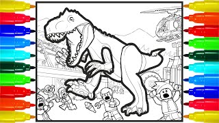 Dinosaur Lego Coloring Pages