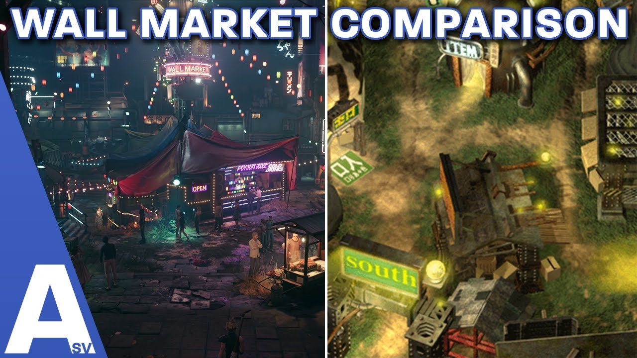 Final Fantasy 7 VS. Final Fantasy 7 Remake Comparison of Sector 6