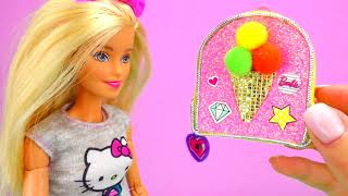 30 DIY BARBIE MINIATURE SCHOOL SUPPLIES HACKS AND CRAFTS !!!