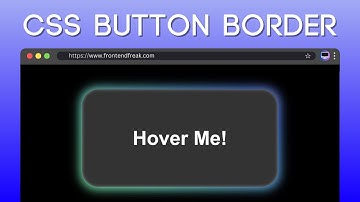 CSS Button Border Animation | Web developer tutorial