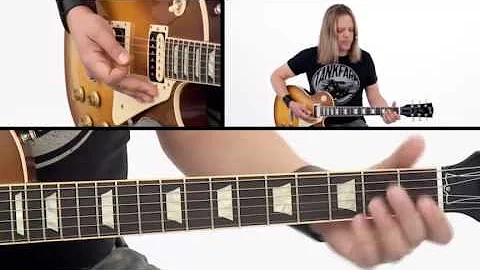 Rock Rhythm Guitar Lesson - #42 Shuffles Breakdown...