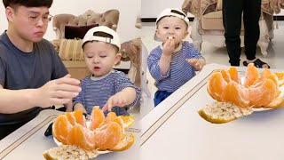 Dad Won’T Let Him Eat It, So Cute Baby Throws Away His Phone#fatherlove  #cutebaby  #funny  #family