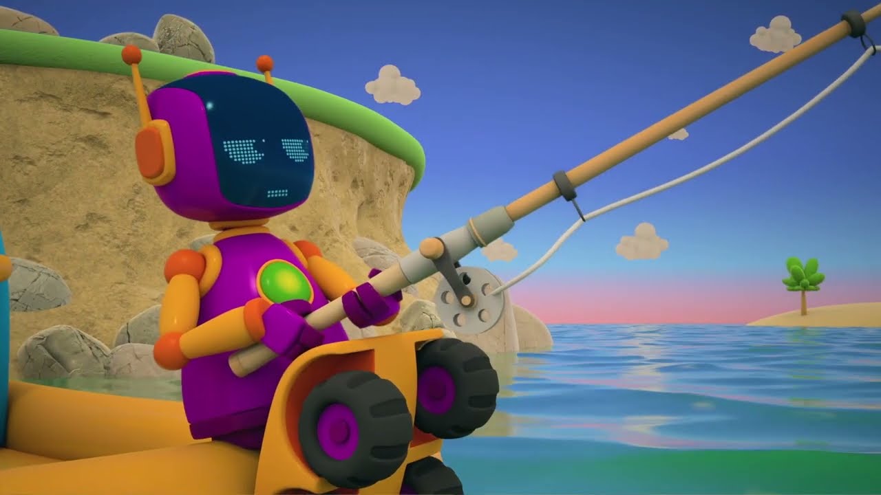 Lastbilen Leo bygger ett stall, en järnvägsstation och ett fyrtorn | Tecknad film för barn