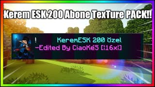 200 abone özel TexTure PACK!! / SonOyuncu SkyWars / KeremESK 200 abone TexTure PACK!