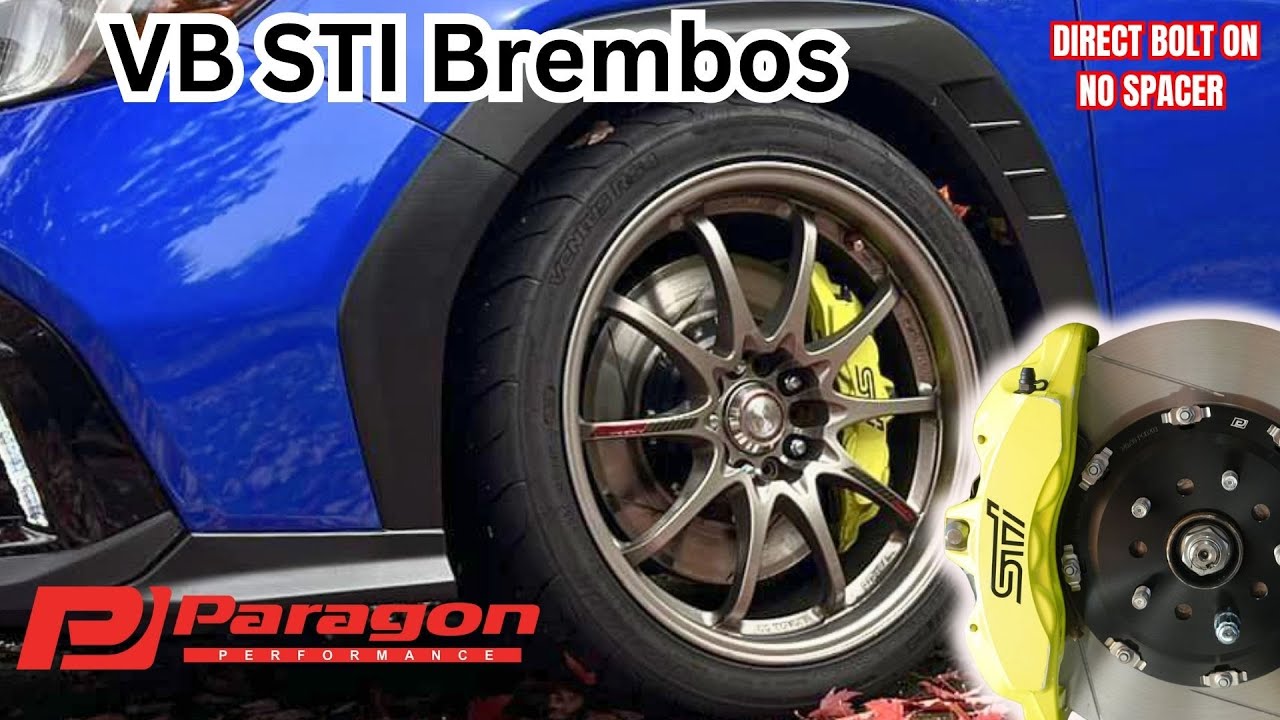Installing STI 6 Piston Brembo front brakes VB WRX, DIRECT BOLT ON