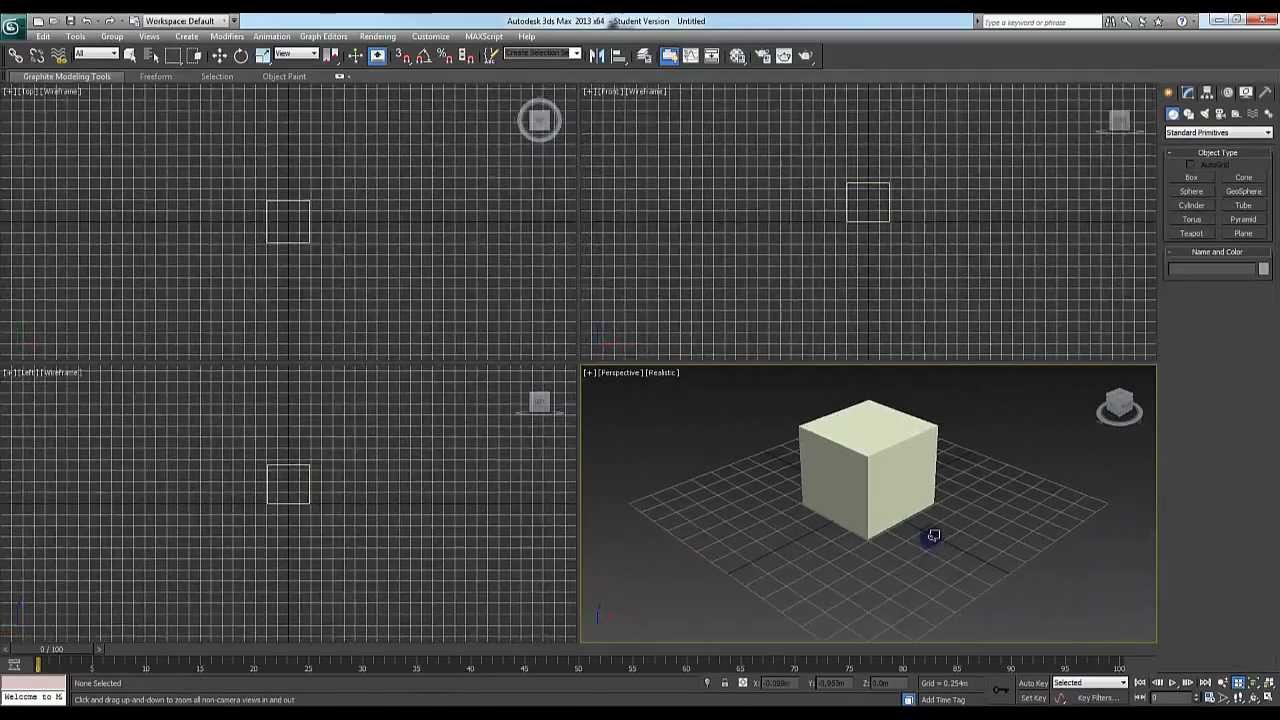 3Ds Max 2013 Beginner Tutorial 01 - Overview and Interface - YouTube
