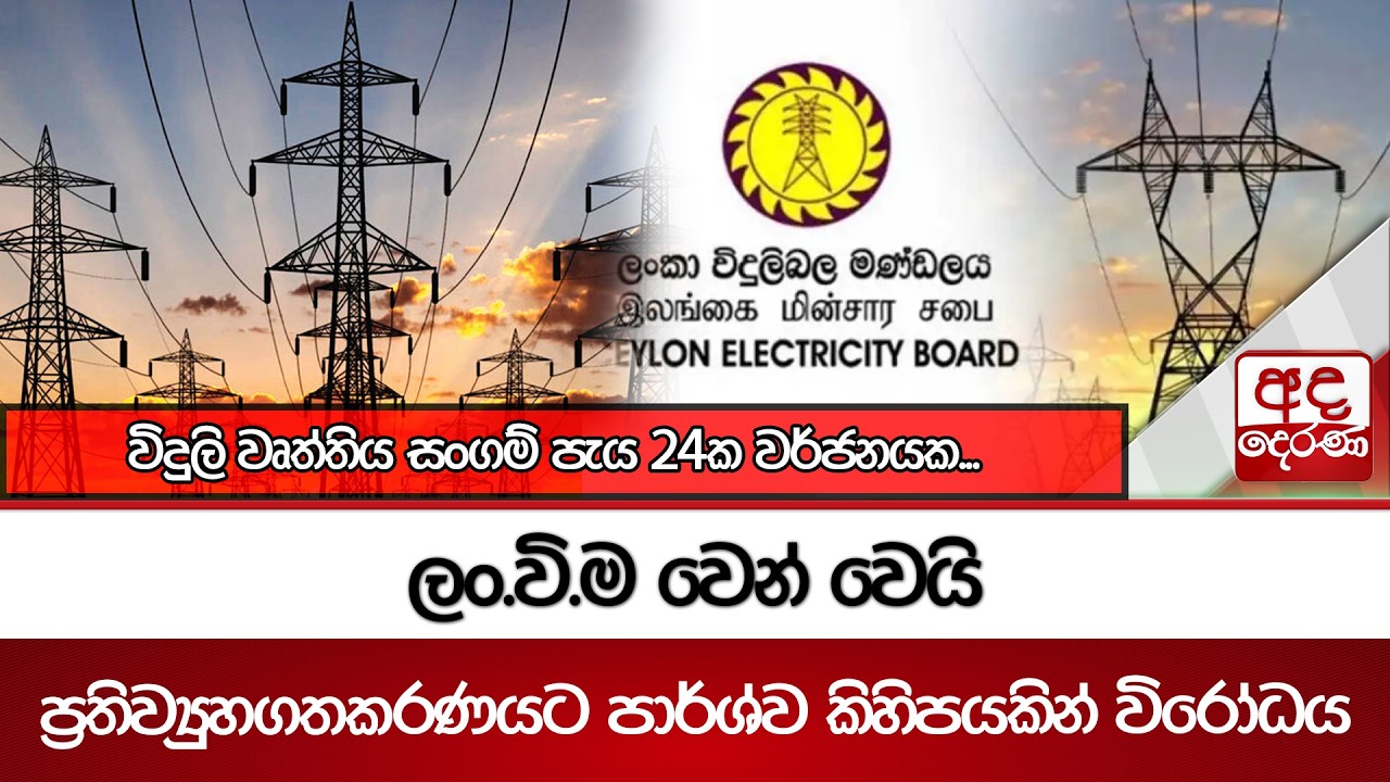 ලං.වි.ම වෙන් වෙයි | ප්‍රතිව්‍යුහගතකරණයට පාර්ශ්ව කිහිපයකින් විරෝධය  | Ada Derana