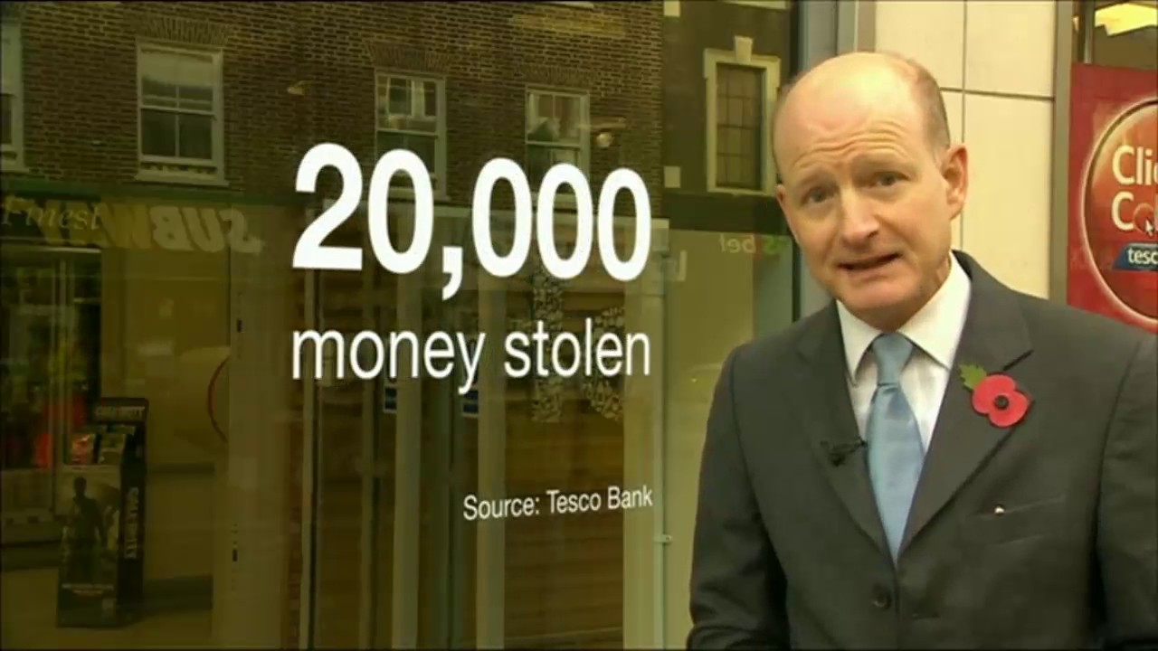 Tesco bank admits online customers accounts hacked - YouTube