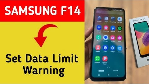 how to set data limit warning,Samsung galaxy F14 5G data limit kaise set karen