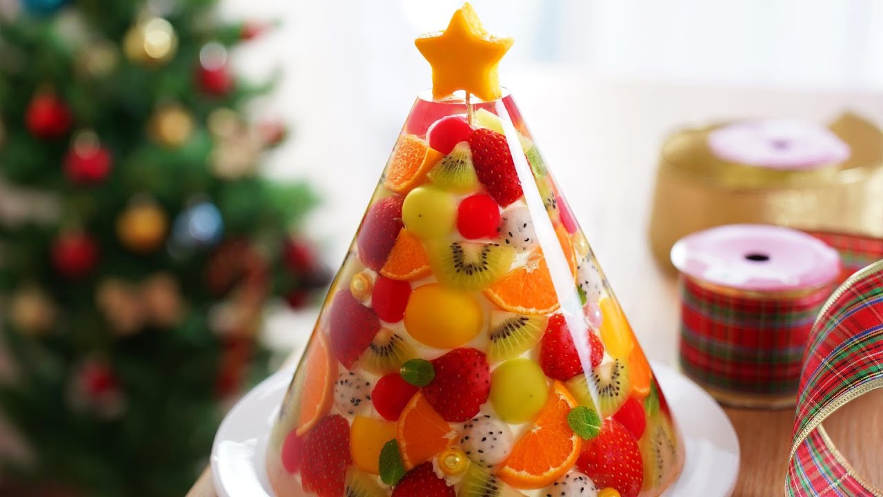 세상에 하나뿐인 크리스마스 트리  과일 젤리 케이크 🎄 / Christmas Fruits Jelly Cake / Amazing cake