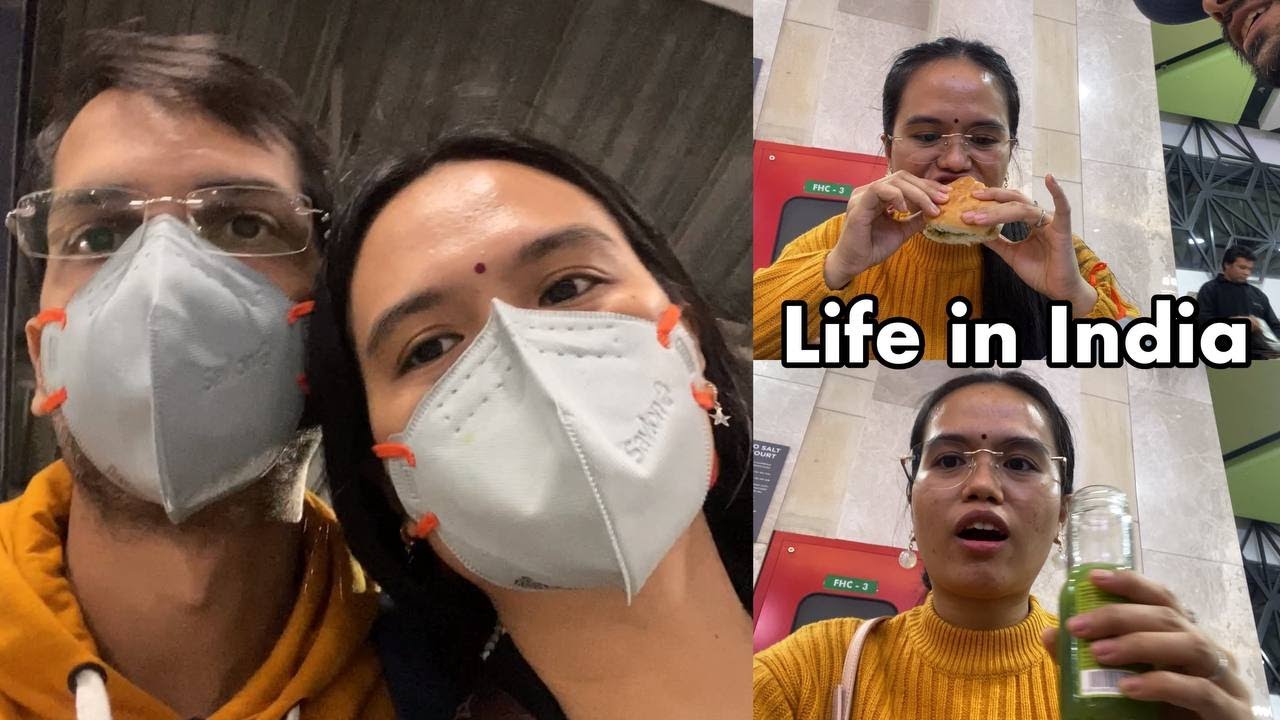 🇮🇳🇵🇭 Life in India: Trying new Indian food, Date Nights, Bad Air Quality in Delhi, Diwali Lights