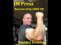 JM Press Narrow Grip 180# PR Todd Hutchings