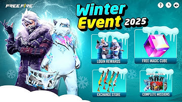 WINTERLAND EVENT FREE FIRE 2025 😱 | WINTERLAND ALL FREE REWARDS & FREE BUNDLE 🥳 | FF NEW EVENT