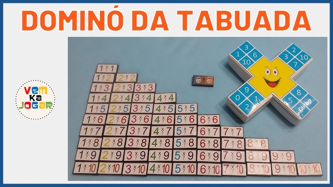 Jogo Tabuada Divertida 160 Peças 2 a 6 jogadores Toia - DIVERSOS