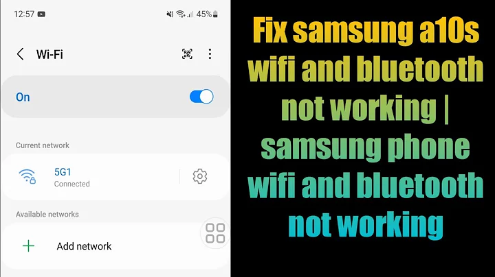 Fix samsung a10s wifi and bluetooth not working | samsung phone wifi and bluetooth not working