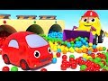 The colors song  learn colours with friends on wheels and little cars