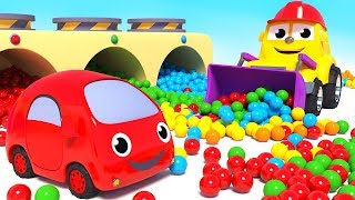 THE COLORS SONG - LEARN COLOURS WITH FRIENDS ON WHEELS AND LITTLE CARS