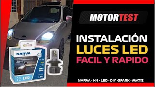 COMO CAMBIAR LAS LUCES DE TU CARRO | CHEVROLET SPARK MATIZ NARVA LED