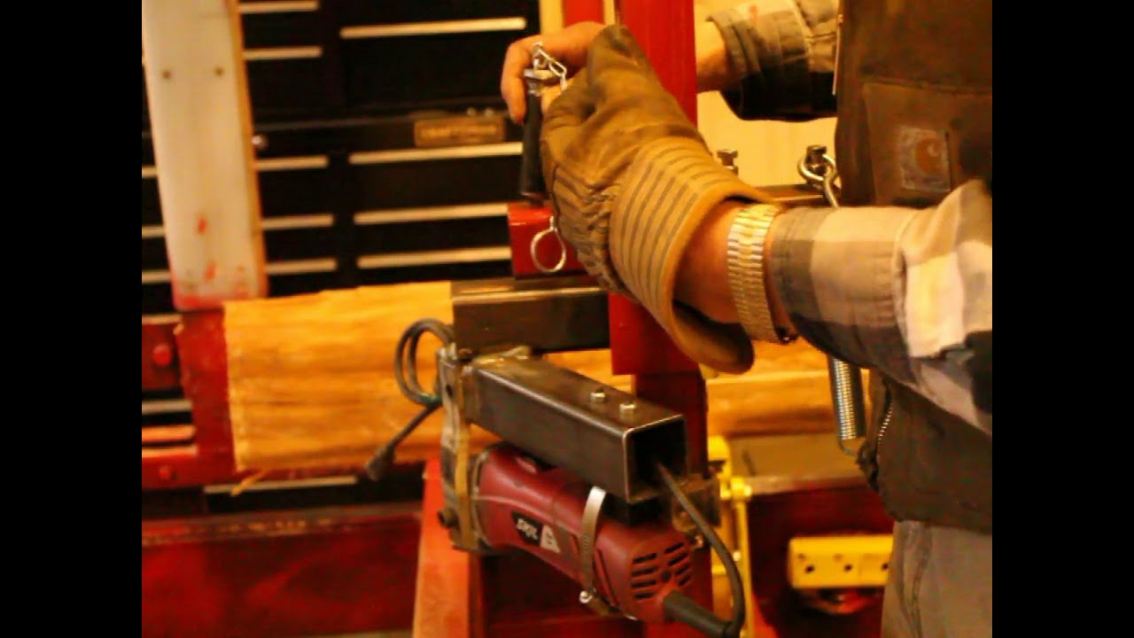 Building a bandsaw saw mill. Making a debarker or mud saw. YouTube