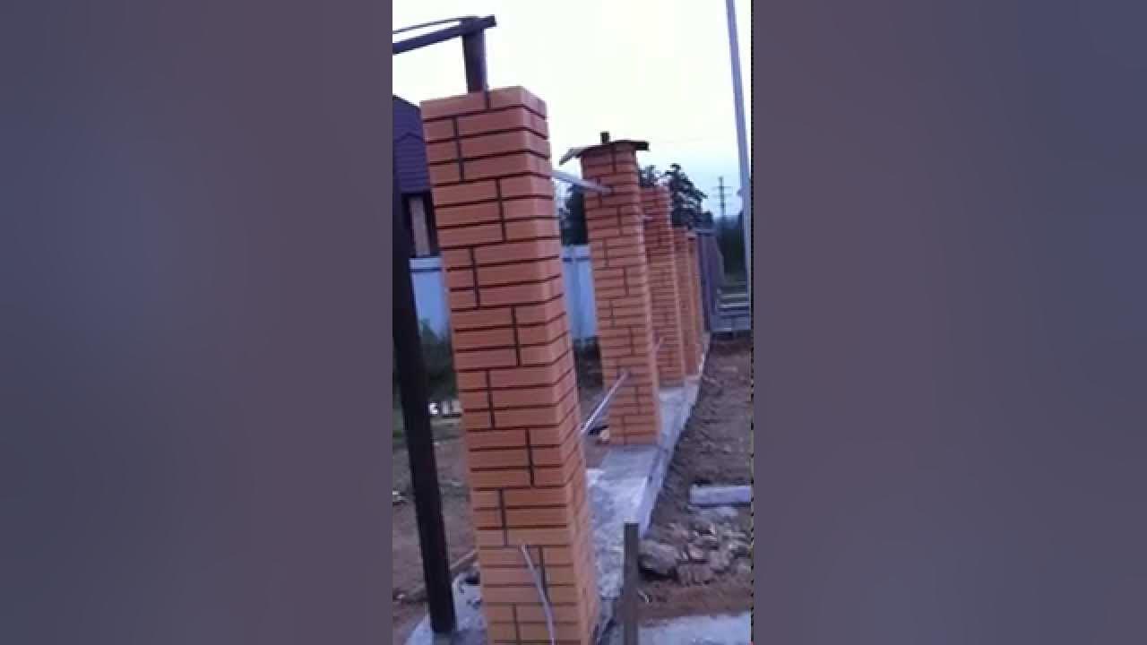 Кирпичный столб 250 на 380. Кладка столбов из кирпича для забора. Кирпичный столб 380х380 калькулятор. Столбики из кирпича для забора. Столбики из кирпича.