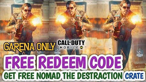 REDEEM DISTRACTION CRATE CODE FOR GARENA PLAYERS ONLY SEASON 13 CALL OF DUTY MOBILE COD MOBILE CODM