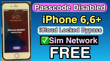 FREE Passcode Disabled iPhone 6+ iCloud Bypass With Sim Network 2025