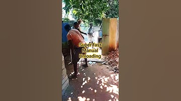 Superfast Concrete Block Unloading #loadingandunloading