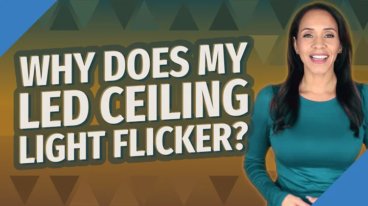 Why does my LED ceiling light flicker?