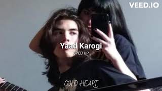 Yaad Karogi (SPED UP/NIGHTCORE) | Zack Knight, Simran Kaur | COLD HEART Resimi