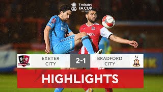 Exeter Come From Behind to Defeat Bradford | Exeter City 2-1 Bradford City | Emirates FA Cup 2021-22