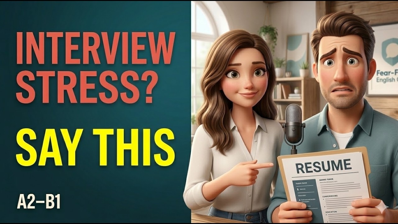 Learn English for Job Interviews | Common Questions & Answers Practice (A2–B1)