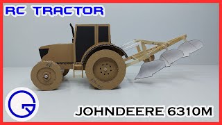 How to make RC Tractor with Plow from Cardboard