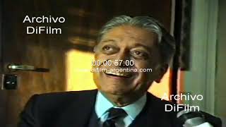 Romesh Chandra visits Argentina and talks about the Soviet Union 1989 FOOTAGE ARCHIVE