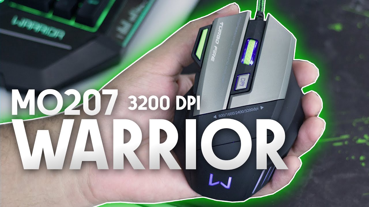 Mouse Gamer Warrior Rayner 3200DPI 7 Botões QuickFire - MO207 - warrior