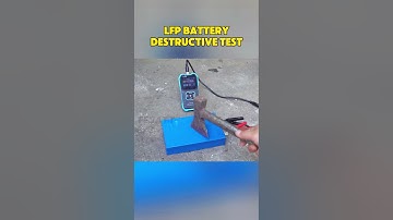 Excellent performance! Lifepo4 battery destructive testing#batteries #test #lithiumbattery