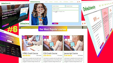 Create A Responsive Multipage Education Website Design with HTML CSS JavaScript From Scratch/ part-6