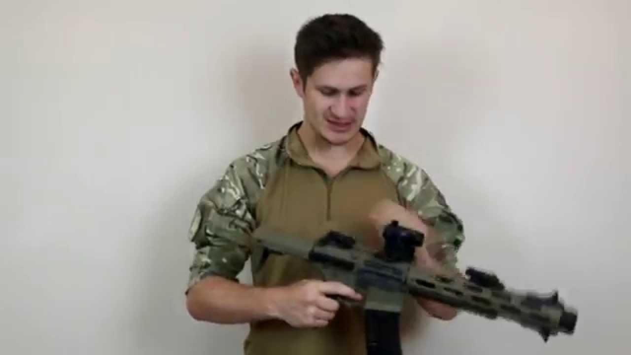 ARES Amoeba AM-013 THE HONEY BADGER Airsoft Gun Assault Rifle REVIEW ...