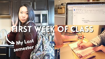 First week of classes | My last semester of college | Spring 2023