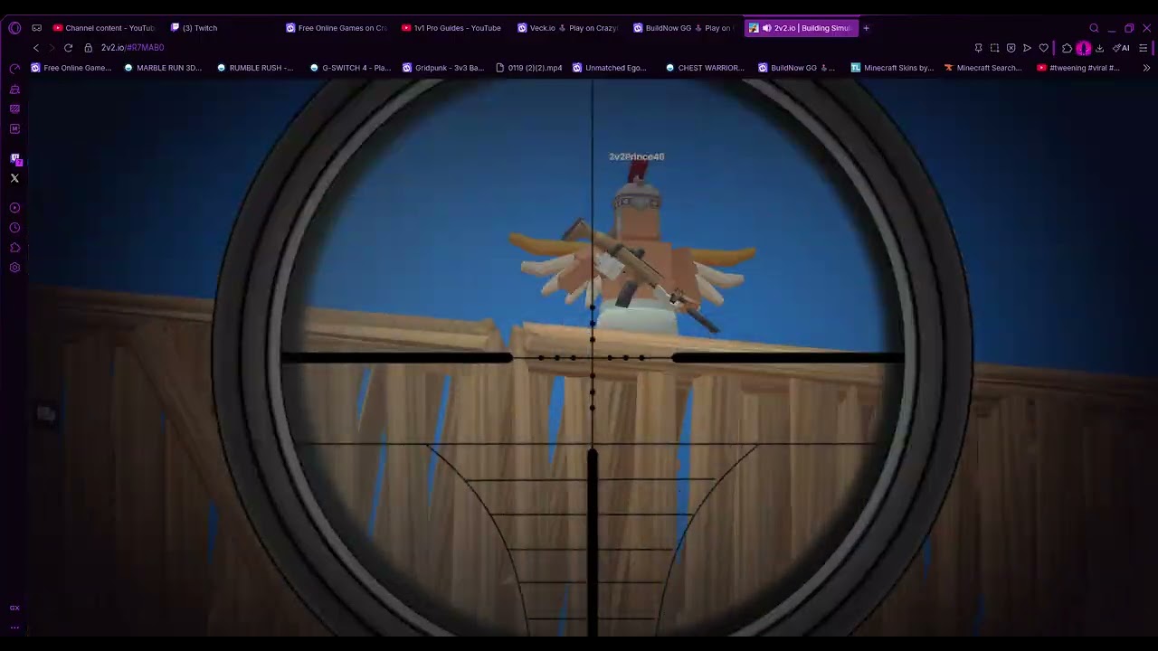 2v2 io   Building i am a pro at this game subscribe for more