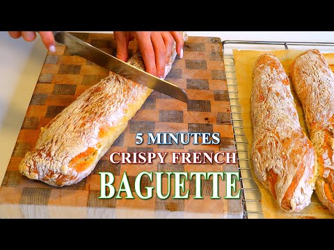 5 minutes French Baguette Recipe Easy