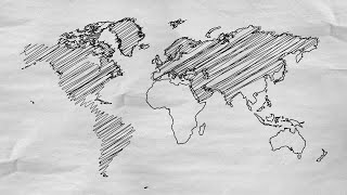 World Map Sketch Motion Graphics