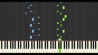 Yann Tiersen - Les Jours Heureux (Synthesia Tutorial) [Piano]