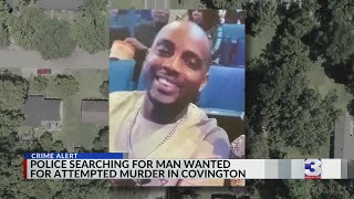 Covington police search for attempted murder suspect