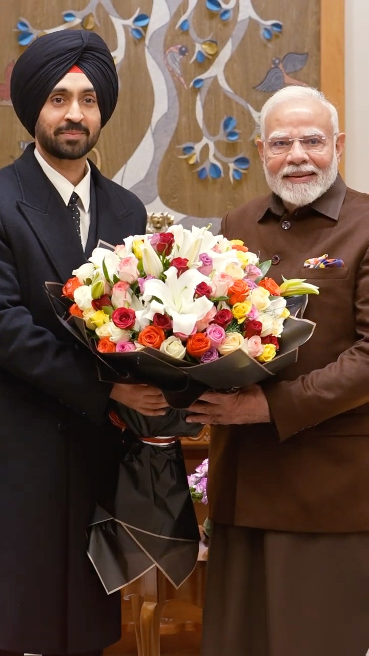 Singer Diljit Dosanjh meets PM Modi | #shorts