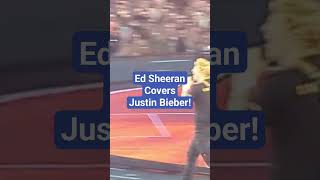 Ed Sheeran Covers Justin Bieber's I Don't Care Live - click link for full video!