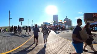 Atlantic City Boardwalk Afternoon Memorial day weekend Virtual Walk 360°
